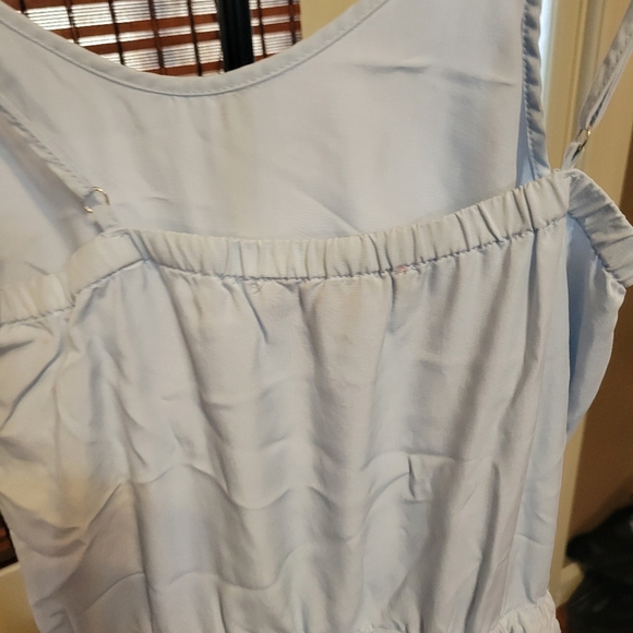 Light Blue Spaghetti Strap Jumpsuit - Picture 5 of 13